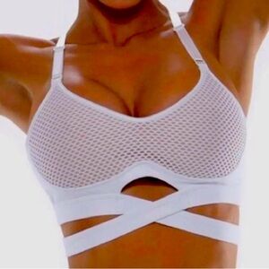 COPY - Keyhole Butterfly Sport Bra-L. EUC Rare no longer sold -Price is firm